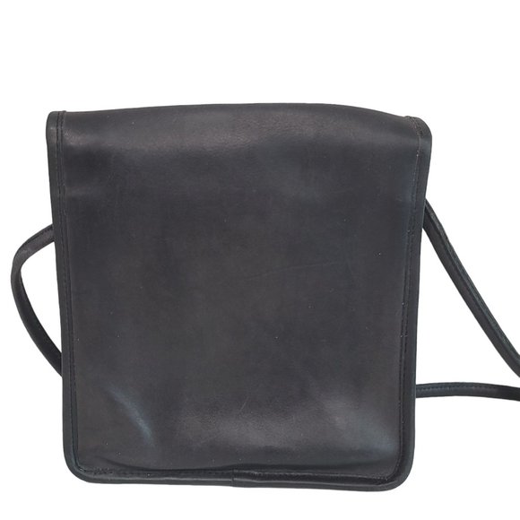 Vintage Coach black leather crossbody bag USA - Picture 5 of 16